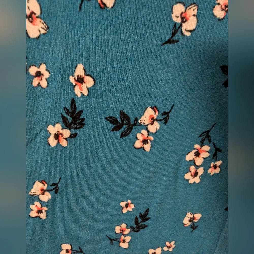 Lane Bryant Blue Floral Swing Top 18/20 - Picture 3 of 4